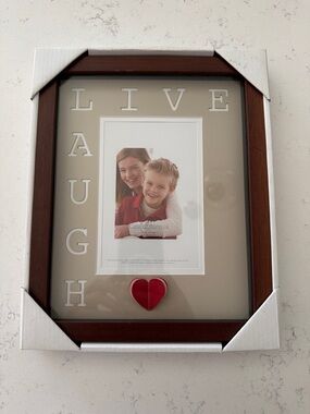 croft & barrow Brown Wood Frame with Red Heart Accent